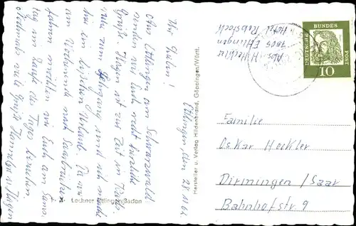 Ak Ettlingen in Baden, Panorama