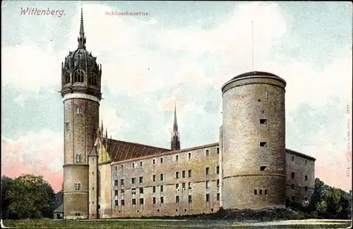 Ak Lutherstadt Wittenberg, Schlosskaserne