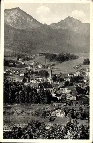 Ak Siegsdorf in Oberbayern, Panorama mit Hochfelln