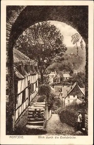 Ak Monschau Montjoie in der Eifel, Eselsbrücke