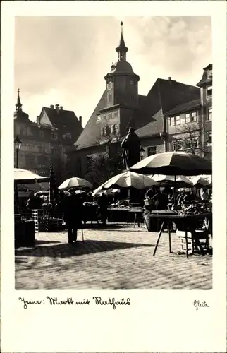 Ak Jena in Thüringen, Markt, Rathaus