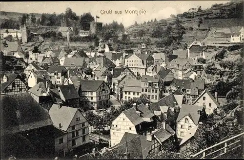Ak Monschau Montjoie in der Eifel, Ortsansicht