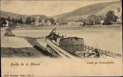 Ak Lustin Profondeville Wallonien Namur, Bords de la Meuse