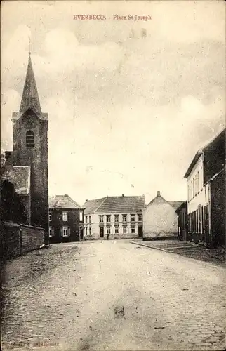 Ak Everbeek Beneden Leeuwen Gelderland, Place St Joseph