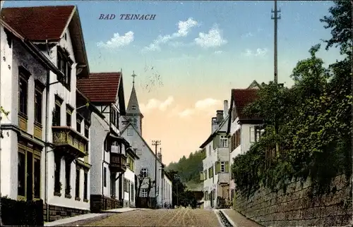 Ak Bad Teinach Zavelstein im Schwarzwald, Straßenpartie