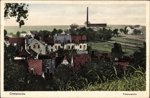 Ak Crotenlaide Meerane in Sachsen, Totalansicht vom Ort