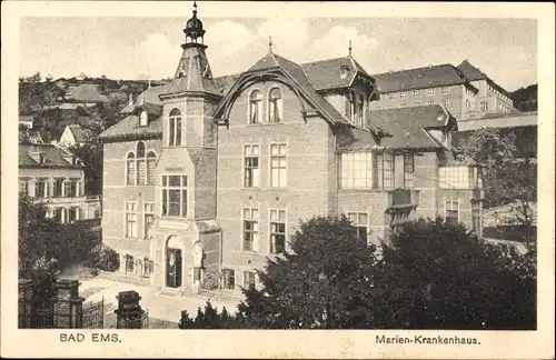 Ak Bad Ems an der Lahn, Marien Krankenhaus