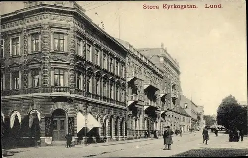 Ak Lund Schweden, Story Kyrkogatan