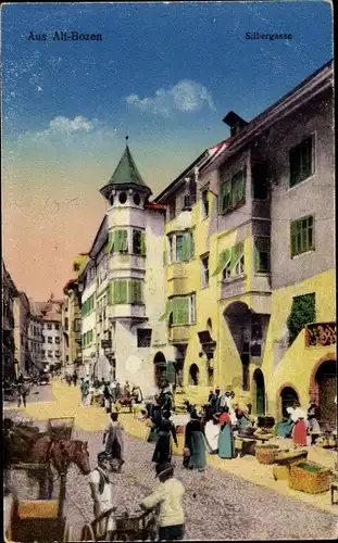 Ak Bozen Bolzano Südtirol, Silbergasse
