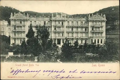 Ak San Remo Ligurien, Grand Hotel Belle Vue