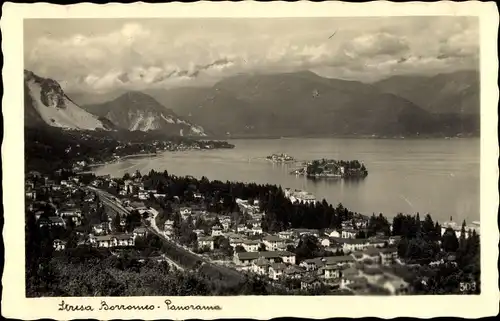 Ak Stresa Piemonte Italien, Borromeo, Panorama