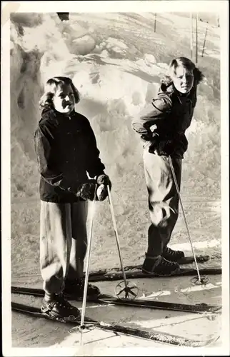 Ak Sankt Anton am Arlberg Tirol Österreich, Prinzessin Irene der Niederlande, Ski, 1952