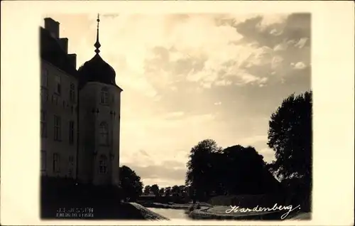 Ak Hardenberg Overijssel Niederlande, Teilansicht vom Schloss