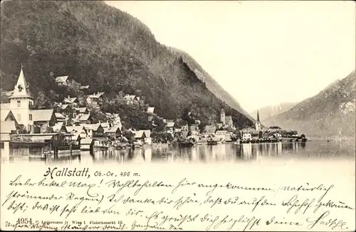 Ak Hallstatt im Salzkammergut Oberösterreich, Panorama