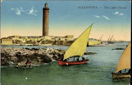 Ak Alexandria Ägypten, Der Leuchtturm