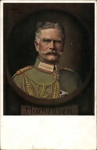 Künstler Ak Ulmer, F., Generalfeldmarschall August von Mackensen, Portrait