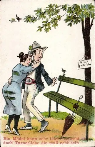 Ak Ein Mädel kann sehr leicht befleckt sein doch Turnerliebe muss echt sein