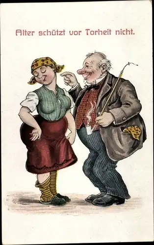 Ak Alter schützt vor Torheit nicht, Stabpfeife, Amor