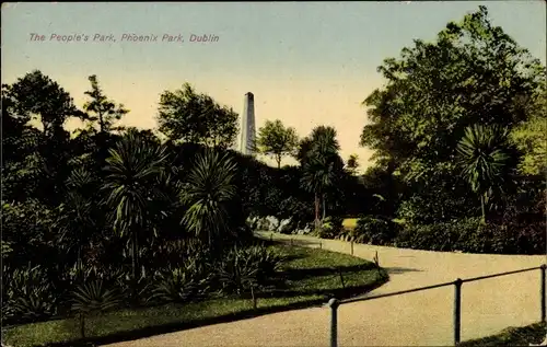 Ak Dublin Irland, People's Park, Phoenix Park