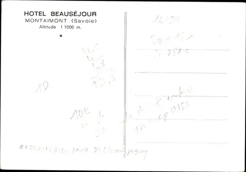 Ak Montaimont Savoie, Hotel Beausejour