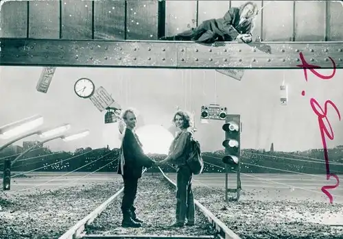 Ak Schauspieler Inka Groetschel und Rainer Strecker, Filmszene Linie 1, Autogramm