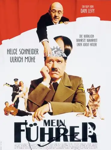 Foto Schauspieler Helge Schneider, Portrait, Autogramm, Filmplakat