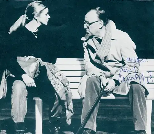 Ak Szene aus der Operette Frau Luna, Autogramm Schauspieler Ullrich Matschoss