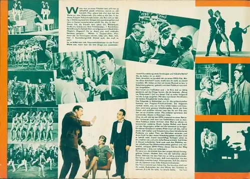 Klapp Ak Schauspielerin Christel Bodenstein, Portrait, Autogramm, Revue um Mitternacht