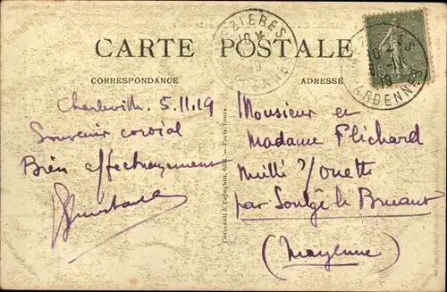 Ak Charleville Mézières Ardennes, Platz Ducale