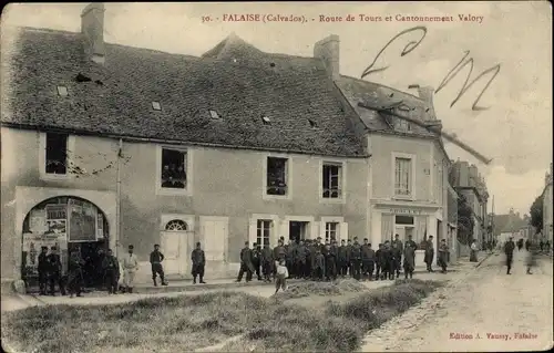 Ak Falaise Calvados, Route de Tours et Cantonnement Valory