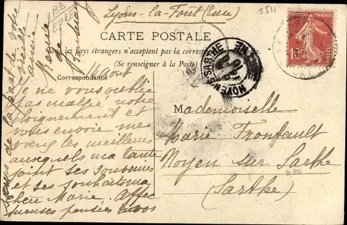 Ak Lyons la Forêt Eure, Parc et l´Étang, Château de Rosay