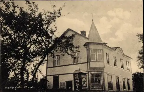 Ak Påryd Schweden, Tankstelle