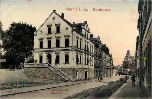 Ak Hartha in Sachsen, Albertstraße