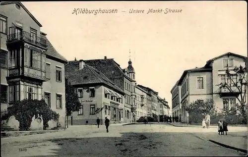 Ak Hildburghausen in Thüringen, Untere Markt-Straße