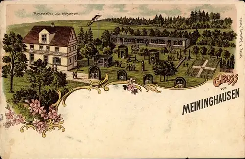 Litho Meininghausen Ennepetal im Ruhrgebiet, Restauration Jul. Hülsenbeck