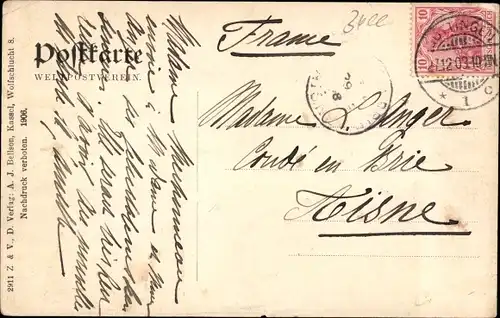 Ak Göttingen in Niedersachsen, Friedländerweg