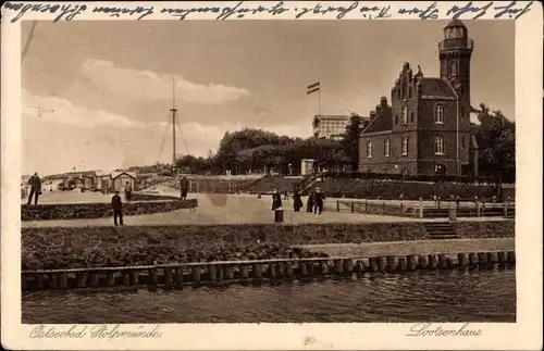 Ak Ustka Stolpmünde Pommern, Lotsenhaus