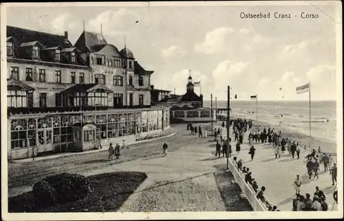 Ak Selenogradsk Ostseebad Cranz Ostpreußen, Corso, Promenade