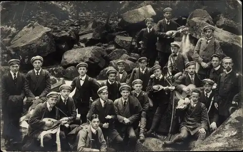 Studentika Foto Ak Szklarska Poręba Schreiberhau Riesengebirge Schlesien, Studenten, Wandergruppe