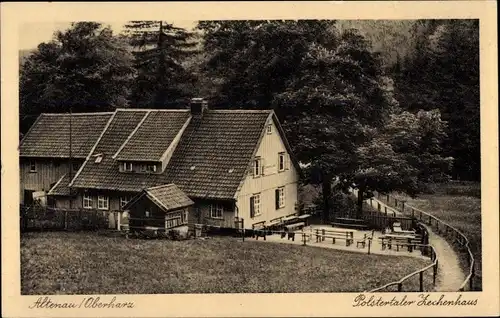 Ak Altenau Clausthal Zellerfeld im Oberharz, Polstertaler Zechenhaus