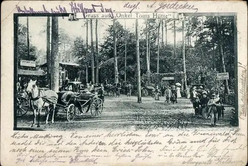 Ak Berlin Zehlendorf, Onkel Toms Hütte, Grunewald Restaurant am Riemeister-See