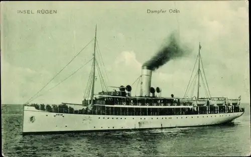 Ak Insel Rügen, Dampfer Odin