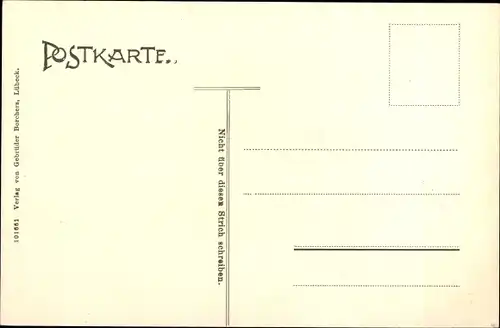 Ak Lübeck, Rathaus, Innenansicht, Kriegsstube, Südseite mit Kamin