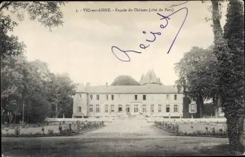 Ak Vicq sur Aisne, Château