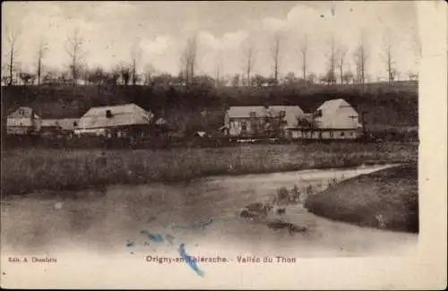 Ak Origny und Thiérache Aisne, Thunfischtal