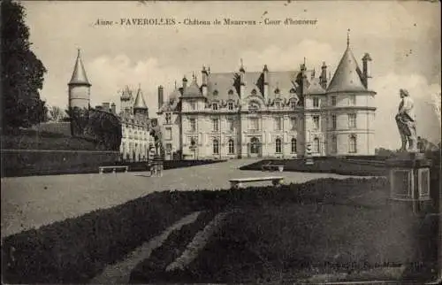 Ak Faverolles Aisne, Château de Maucreux