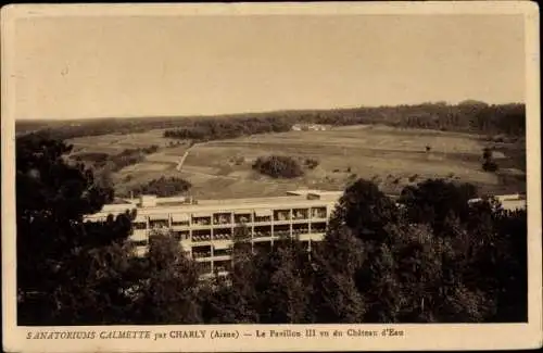 Ak Charly sur Marne Aisne, Sanatoriums Calmette, Pavillon III, Schloss