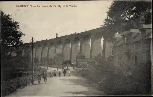 Ak Barentin Seine Maritime, Le Route de Pavilly, Viadukt