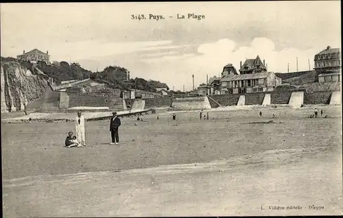 Ak Puys Seine-Maritime, Strand