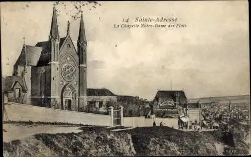 Ak Sainte Adresse Seine Maritime, Chapelle Notre-Dame des Flots